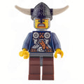 fig-004382 – Viking Warrior - Armour, Sand Blue Arms, Reddish Brown Legs