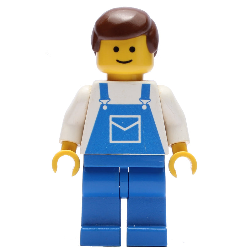 fig-004397 – White Torso, Blue Overalls, Brown Hair (3626b Head)