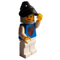fig-004478 – Knight (Quartered Shield) - White Legs, Black Visor