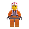 fig-004481 – Luke Skywalker, Orange Rebel Pilot Outfit, Yellow Skin, Dark Bluish Gray Hips (3626c Head)