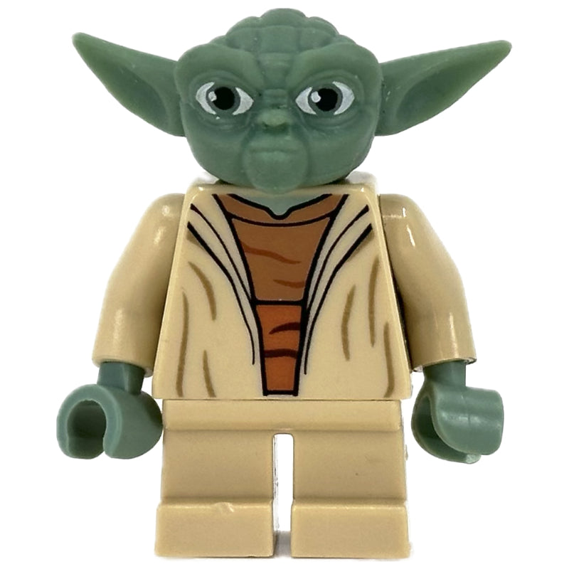 fig-004483 – Yoda, Sand Green Head with Gray Hair, Dark Orange Sash (Clone Wars)