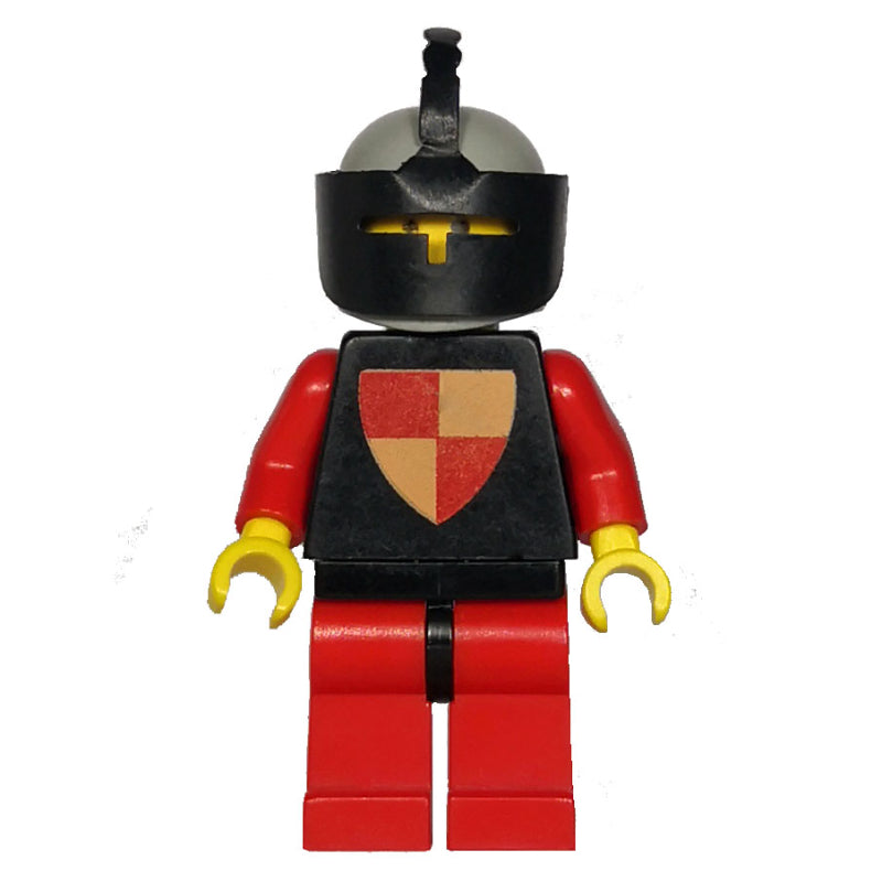 fig-004516 – Knight (Quartered Shield) - Red Legs, Black Visor