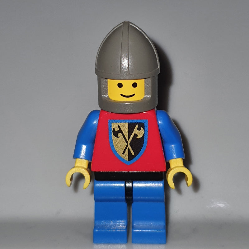 fig-004543 – Knight (Crusader Axe) - Blue Legs, Chin-Guard