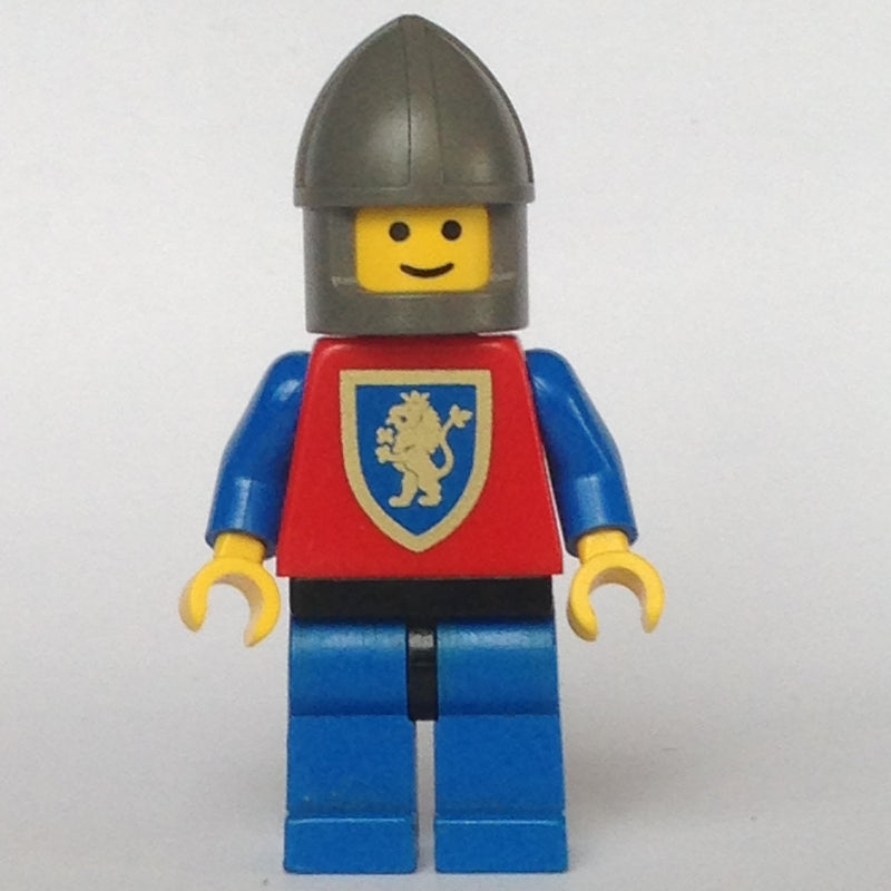 fig-004567 – Knight (Crusader Lion) - Blue Legs, Chin-Guard