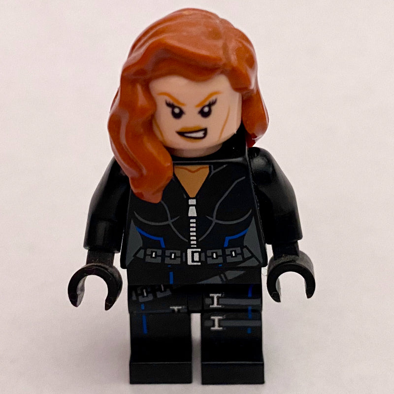 fig-004591 – Black Widow, Black Jumpsuit, Blue Highlights