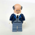 fig-004665 – Alfred Pennyworth, Balding, Dark Blue Suit with Pinstripe Vest