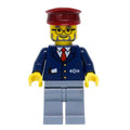 fig-004774 – Conductor - Dark Blue Jacket, Sand Blue Legs, Dark Red Hat