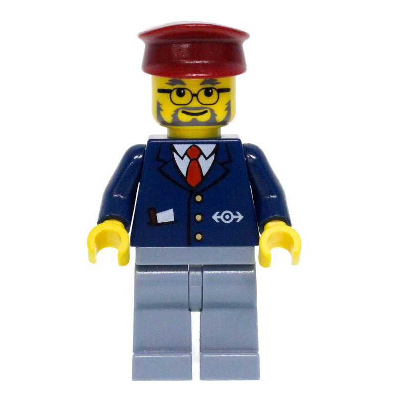fig-004774 – Conductor - Dark Blue Jacket, Sand Blue Legs, Dark Red Hat