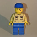 fig-004777 – Man - Tan Shirt, Blue Legs, Blue Cap