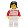 fig-004801 – Woman - Red/White Striped Shirt, Red Arms, White Legs (3626b Head)