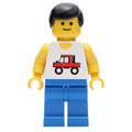 fig-004805 – Man - With Shirt wit Truck, Blue Legs
