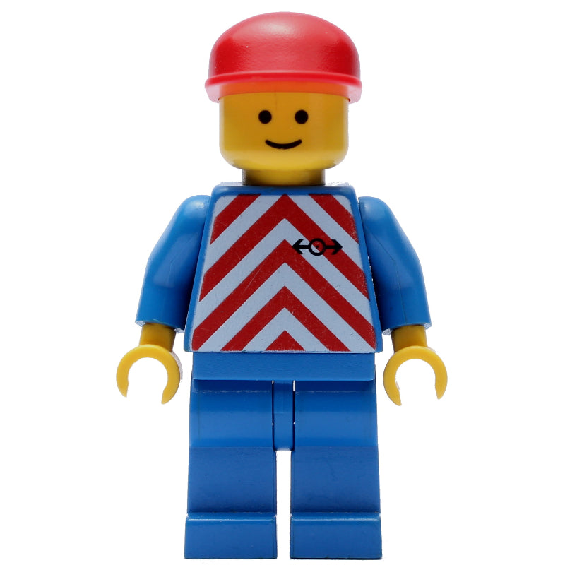 fig-004807 – Train Worker - Red/White Shirt, Blue Legs, Red Cap