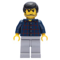fig-004814 – Man - Dark Blue Plaid Torso, Light Bluish Gray Legs