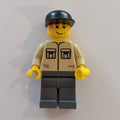 fig-004816 – Man - Tan Shirt, Dark Bluish Gary Legs, Black Cap