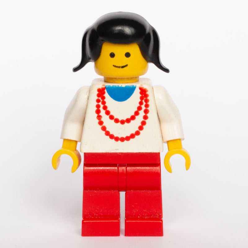 fig-004824 – Woman - White Torso, Red Necklace, Red Legs, Black Tails