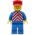 fig-004826 – Train Worker - Red/White Shirt, Blue Legs, Red hat