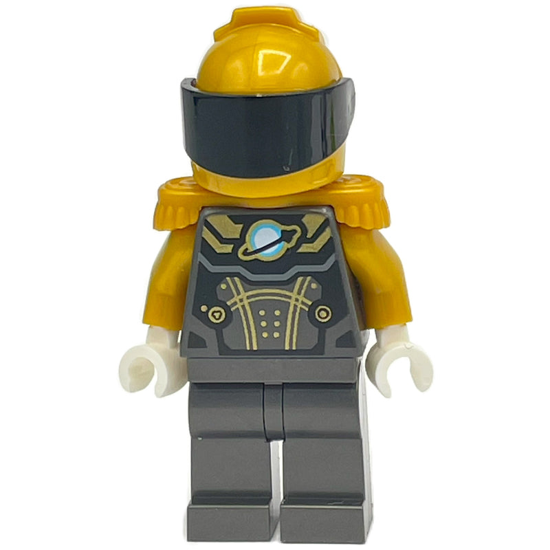 fig-004832 – Astronaut, Pearl Titanium Spacesuit, Pearl Gold Epaulette and Helmet