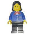 fig-004833 – Train Worker - Blue Jacket, Black Legs, Female, Black Hair