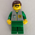 fig-004904 – Bank Employee - Gray Vest, Green Legs, Sunglasses