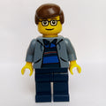 fig-004925 – Peter Parker in Sand Blue Jacket with Blue and Dark Blue Striped Shirt
