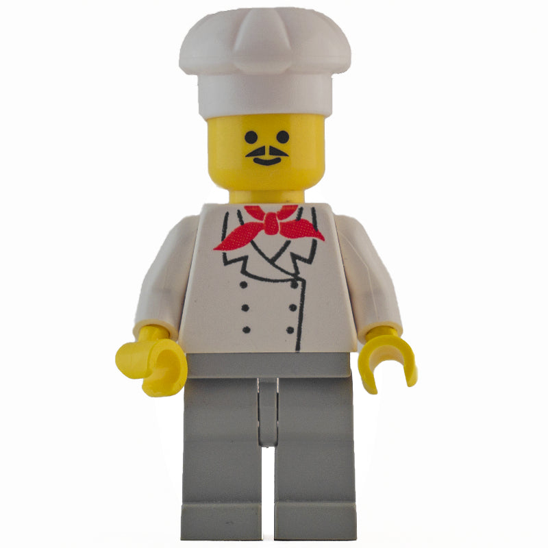 fig-004942 – Chef - White Torso, Light Gray Legs, Moustache