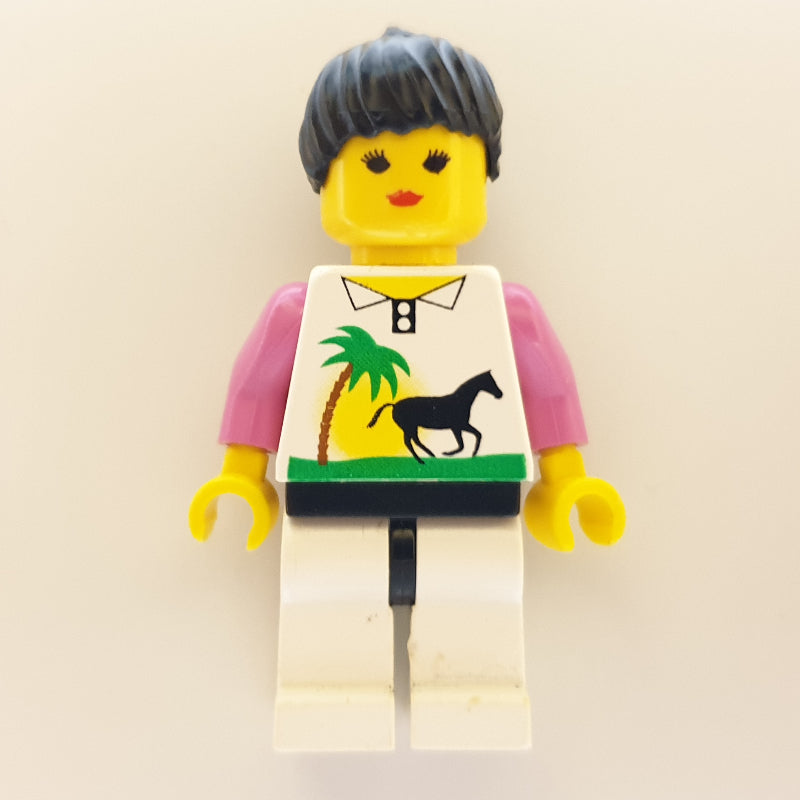 fig-004943 – Woman - White Torso with Horse, Pink Arms, White Legs