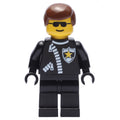 fig-004950 – Police - Sheriff, Black Suit, Brown Hair