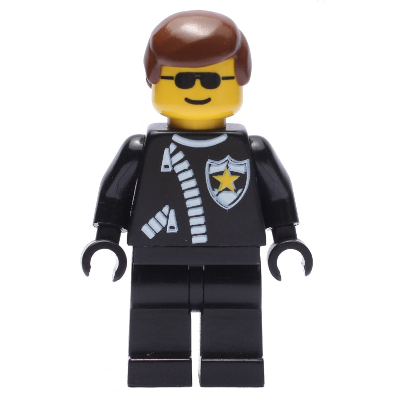 fig-004950 – Police - Sheriff, Black Suit, Brown Hair