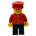 fig-004972 – Man - Red Jacket, Black Legs. Red Hat