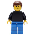 fig-004974 – Man - Black Torso, Blue Legs, Brown Hair