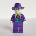 fig-005011 – The Joker with Lime Bow Tie and Wide Brim Dark Purple Hat