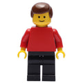 fig-005100 – Man - Red Torso, Black Legs Brown Hair