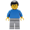 fig-005105 – Man - Blue Torso, Light grey Legs, Black Hair