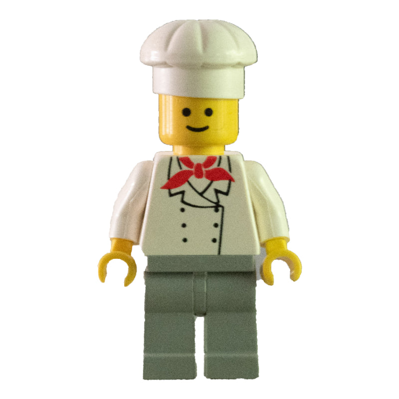 fig-005110 – Chef - White Torso, Light Gray Legs (3626b Head)