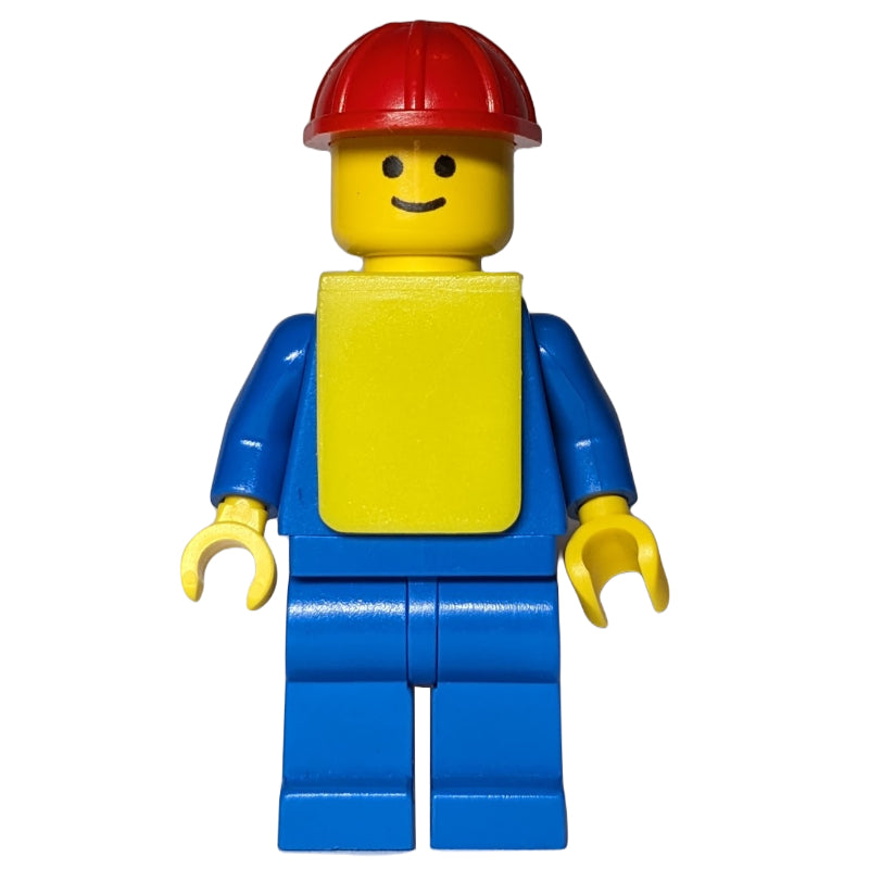 fig-005114 – Man - Blue Torso, Blue Legs, Red Helmet, Yellow Vest