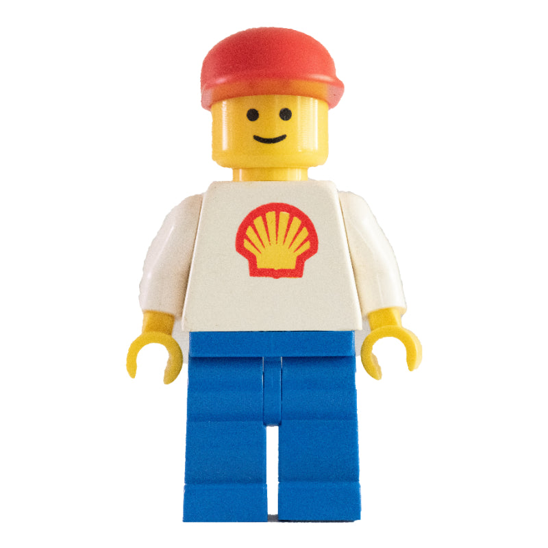fig-005115 – Shell - White Torso with Logo, Blue Legs, Red Cap