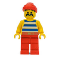 fig-005116 – Pirate - Blue Stripes, Red Legs, Red Bandana