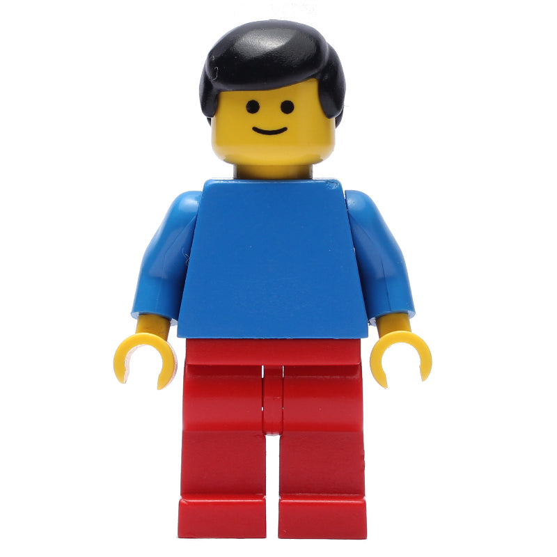 fig-005122 – Man - Blue Torso, Red Legs, Black Hair