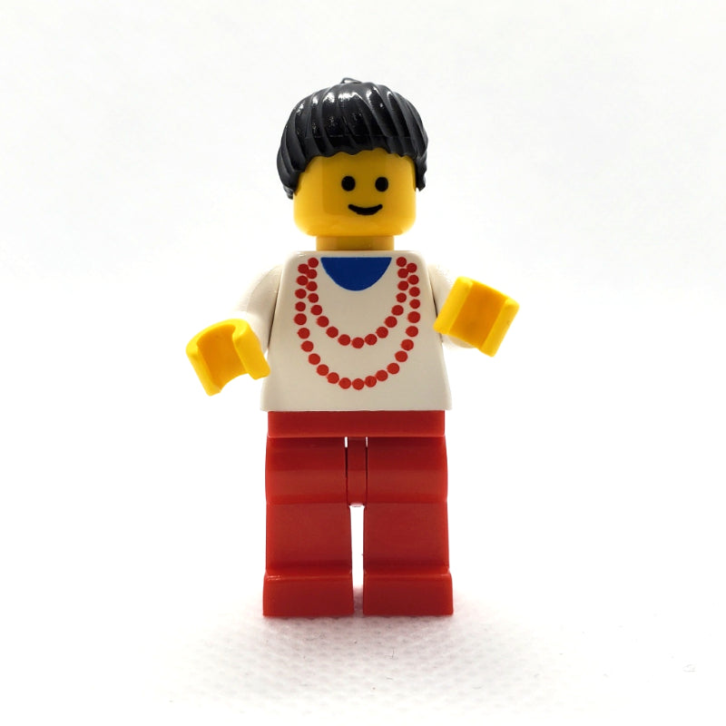 fig-005127 – Woman - White Torso, Yellow Necklace, Red Legs, Black Hair