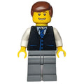 fig-005131 – Man - Black Vest, Dark Bluish Gray Legs, Reddish Brown Hair