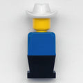 fig-005135 – LEGOLAND Blue Torso, Black Legs, With Cowboy Head
