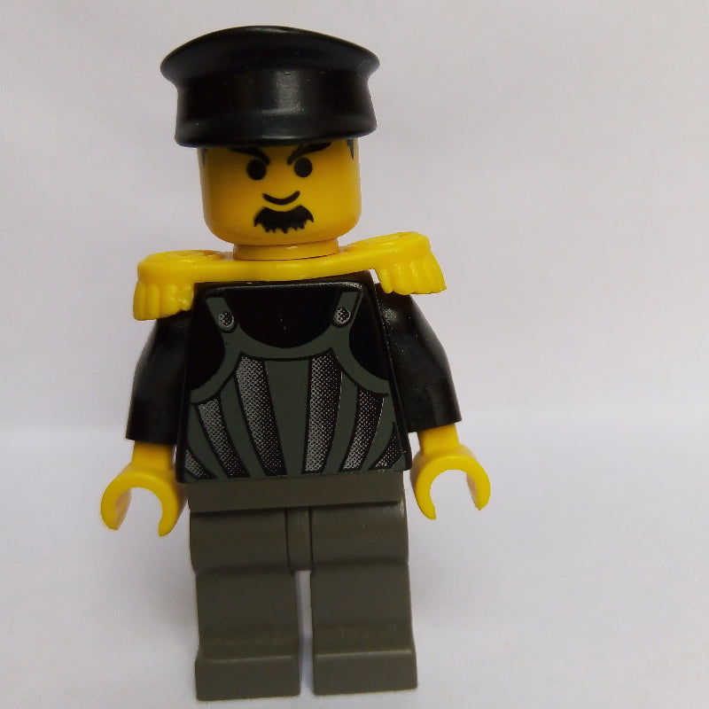 fig-005143 – Time Twisters - Black Torso, Light Gray Vest, Dark Gray Legs