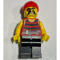 fig-005146 – Pirate - Red/Black Stripes, Black Legs, Red Bandana, Eyepatch (New)