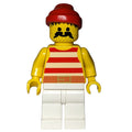 fig-005158 – Pirate - Red Stripes, White Legs, Red Bandana, 3626a
