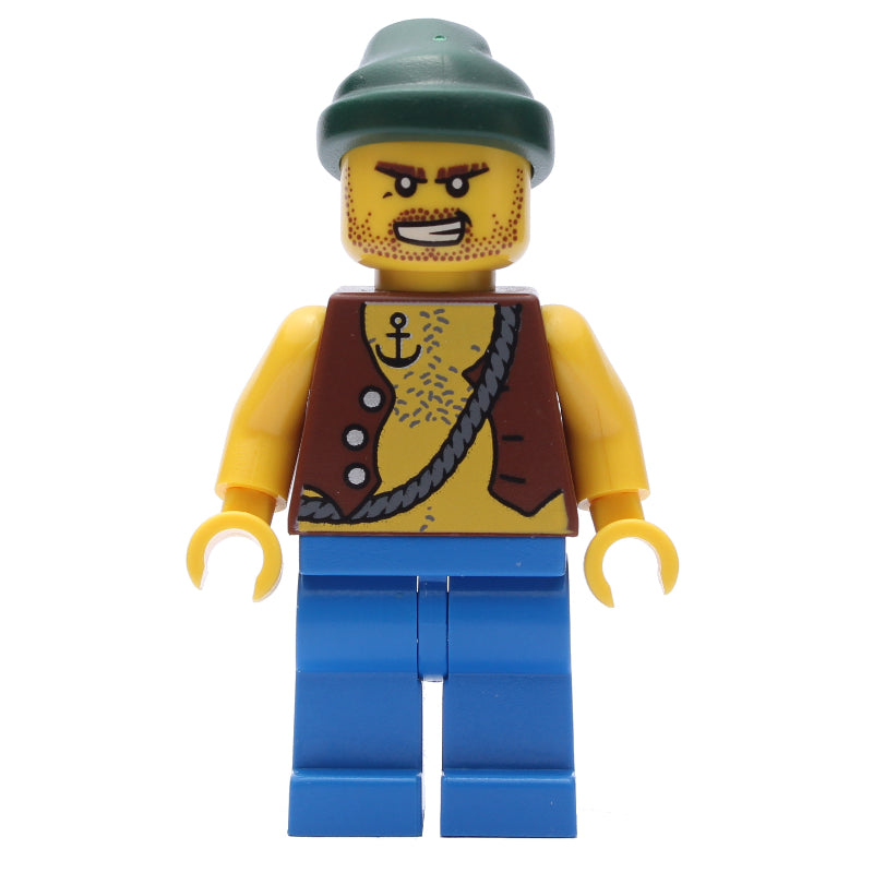 fig-005208 – Pirate - Anchor Tattoo, Blue Legs, Dark Green Bandana