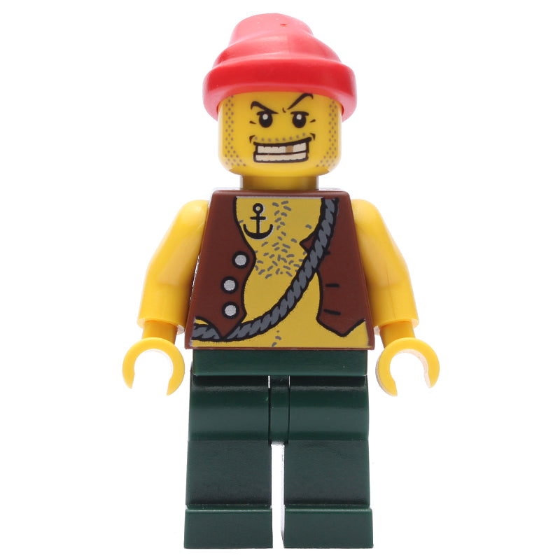 fig-005209 – Pirate - Anchor Tattoo, Dark Green Legs, Red Bandana