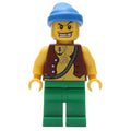 fig-005213 – Pirate - Anchor Tattoo, Green Legs, Blue Bandana
