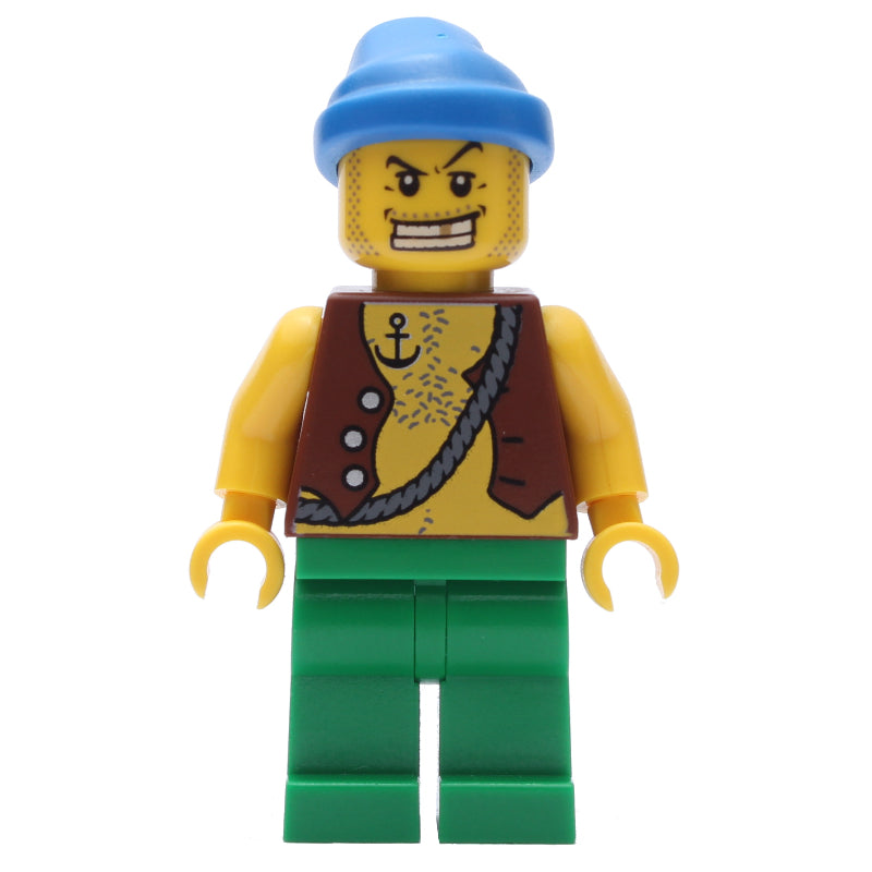 fig-005213 – Pirate - Anchor Tattoo, Green Legs, Blue Bandana