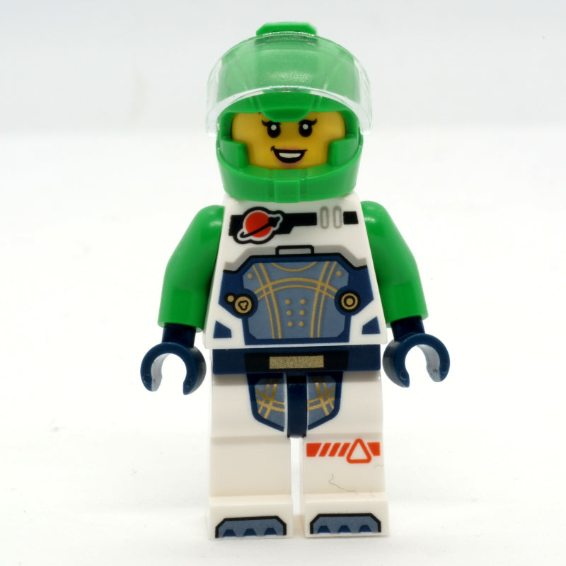 fig-005214 – Astronaut, White Spacesuit, Bright Green Helmet