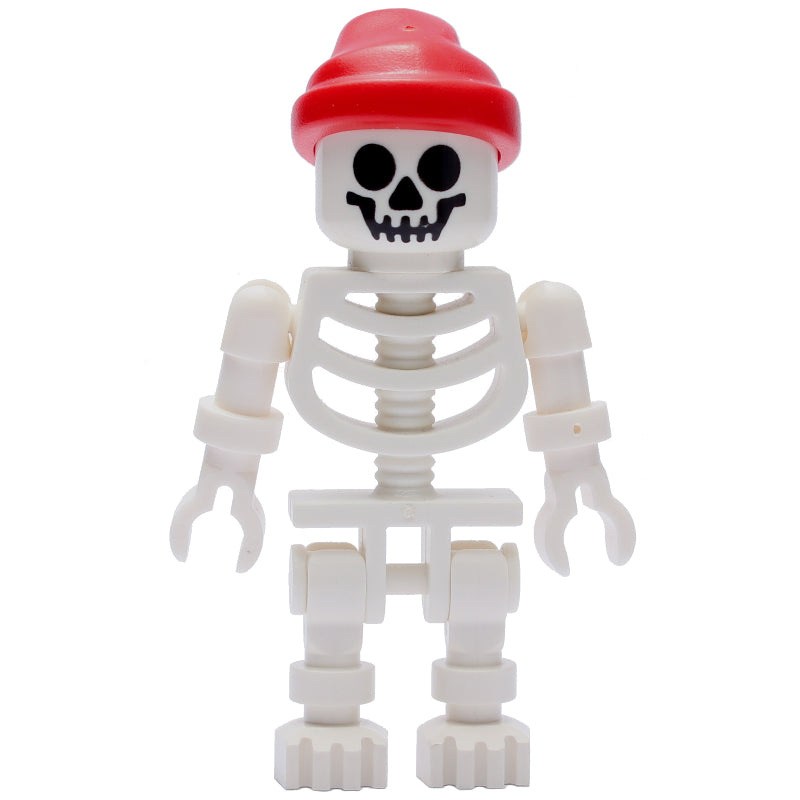 fig-005288 – Skeleton, Standard Face, Red Bandana Hat, Ball Joint Arms